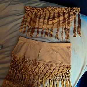 Fringed Matching Swim Set
